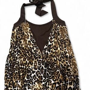 Dolce and gabanna y2k cheetah halter